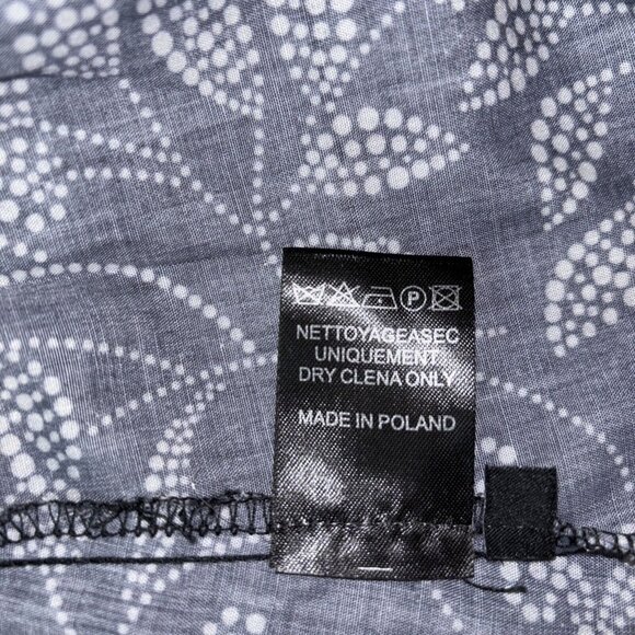 NWT Isabel Marant Etoile Black White Floral Dress Ruffles Zip Long Sleeve Sz 36 - Picture 9 of 16